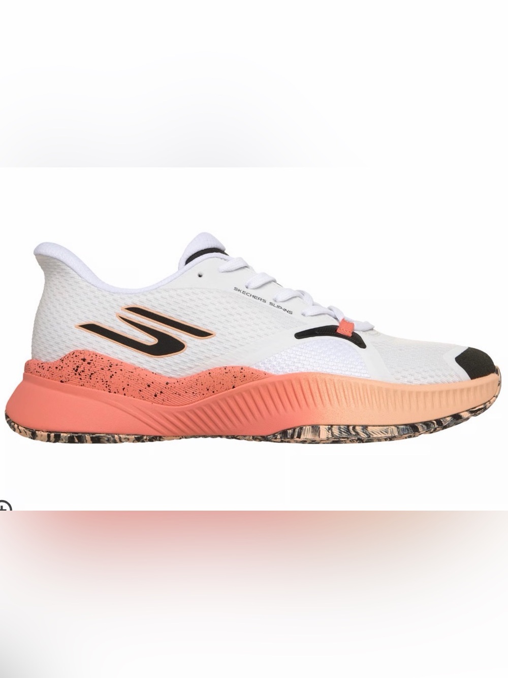 Skechers Women’s State Champ Tennis Shoe White & Coral Size 9.5